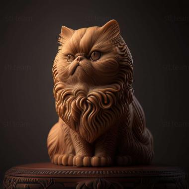 3D модель Традиционная персидская кошка (STL)